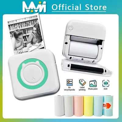 Mobile Mini Pocket Thermal Printer Bluetooth Wireless Phone Printing Photo Lot • $29.99