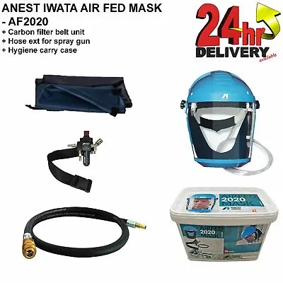 £278.94 • Buy Anest Iwata Full Face Mask Kit 2020 AirFed/Storage/Audible Warning Adjustable