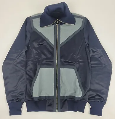 $650 MCM Women's Navy Blue Polyester Zip Up Jacket With Gray Mesh MFJ9ADA68VY • $153