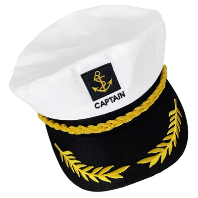  Cotton Polyester Sailor Hat Child Nautical Party Hats Sea Cap • £8.60