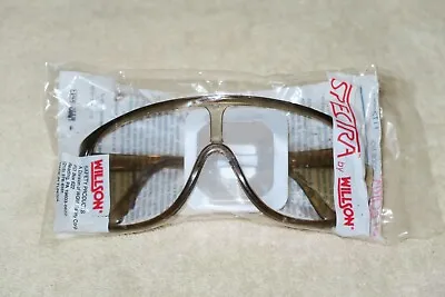 Vintage '90s Willson Spectra Brown Frame Clear Lens Safety Glasses 11130031 NEW • $17.95