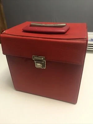 Vintage Vinyl 7'' Record Case 45rpm  Red • £10