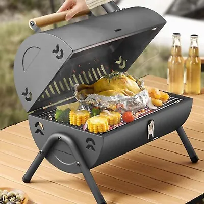 Portable Tabletop Charcoal Grill BBQ Barbecue Smoker Outdoor Pit Patio Cooker US • $35.69