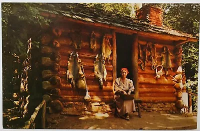 Oconaluftee Indian Village Postcard Cherokee NC • $7.99