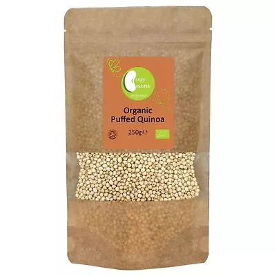 Organic Puffed Quinoa -Certified Organic- By Busy Beans Organic (250g) • £10.75