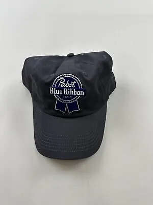 Pabst Blue Ribbon Hat Mens Strapback Dad Cap Gray Blue PBR • $19.83
