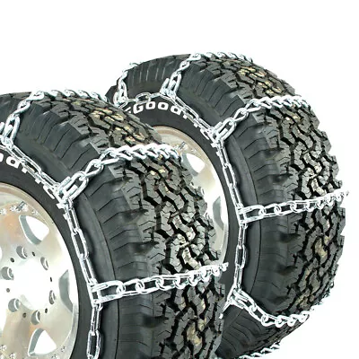 Titan HD Mud Service Light Truck Link Tire Chains OffRoad Mud 8mm 305/70-16 • $486.31