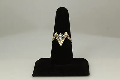 $399 • Buy 14K Vintage V Shaped Diamond Ring Size 7.5 Grams 3.1 (RIN8340)