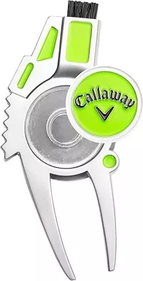 Callaway  4 N 1  Divot Tool Zinc Alloy Club Brush Ball Marker Groove Cleaner • $12.99