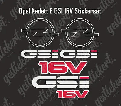 1 Set Stickers For Opel Kadett E GSI 16V Sticker Decal Tuning Car • $19.68