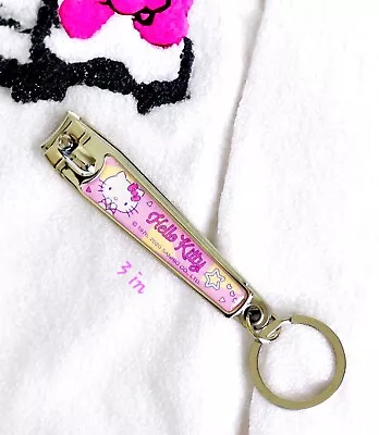 Kawaii Sanrio Hello Kitty Nail Clipper / Keychain Pink Stainless Steel  • $8.95