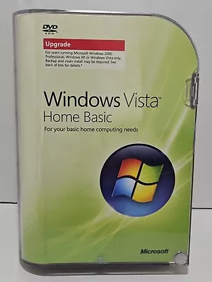 Microsoft Windows Vista Home Basic DVD 32-Bit Software + Product Key • $39.99