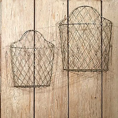 Two Metal Wall Baskets • $39.90