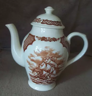 Alfred Meakin Staffordshire Fair Winds Coffee Pot/  Teapot - Sailing Ships • £15