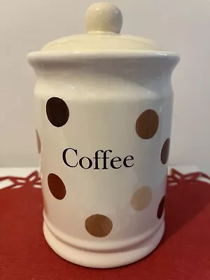 DAVID MASON DESIGN Coffee Canister- Ceramic Lidded Set. • £10