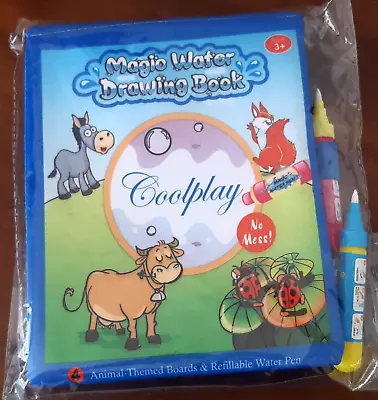 Coolplay Magic Animals Water Colouring Fabric Book 2 Pens • £4.30