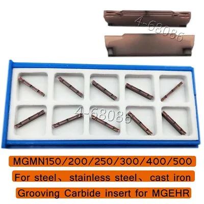 MGMN150-G 1.5mm Width MGMN Grooving Carbide Insert For MGEHR MGIVR Cut-off Tool • $9.90