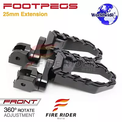 BUZZ Extended Front Wide Foot Pegs Black For XV125 Virago 97 98 99 00 • $59.22