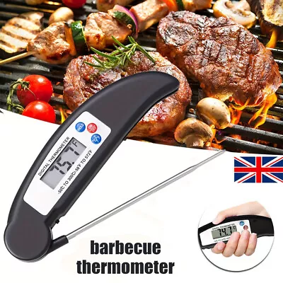 Digital Food Thermometer Probe Cooking Meat Temperature BBQ Kitchen Turkey Jam • £1.70