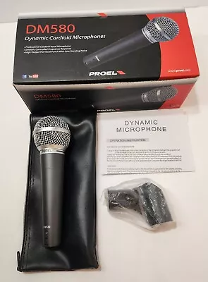 NEW XLR MICROPHONE Proel DM580 Dynamic Vocal Recording Cardioid Unidirectional • $25