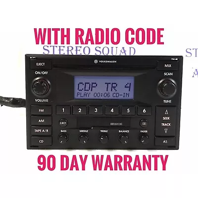 Vw Premium 6 Cd Player Radio  3b7035180  Jetta Passat Golf Gti  Vw3014 • $117