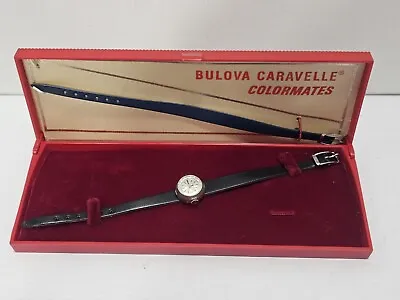 Vintage Bulova Caravelle Colormates Automatic Women's Swiss Watch Extremely Rare • $99.99