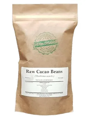 Raw Cacao Beans / Theobroma Cacao L # Herba Organica # • £11.99