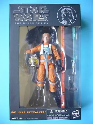 2013 Star Wars 6  The Black Series Anh - #01 Luke Skywalker (x-wing Pilot) Mib • £79.99