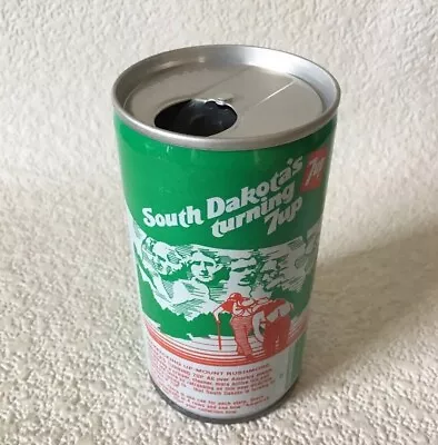 Vintage SOUTH DAKOTA’S Turning 7UP Soda Pop Can Steel Backpacking #41 OSHKOSH WI • $16.69