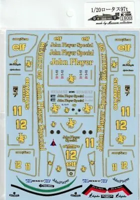 Museum Collection 1/20 F1 Grand Prix Lotus 97T Decal For Fujimi From Japan A277 • £54.24