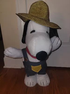 Peanuts Snoopy Fall Harvest 23  Porch Greeter Plush Halloween Decoration • $19.99