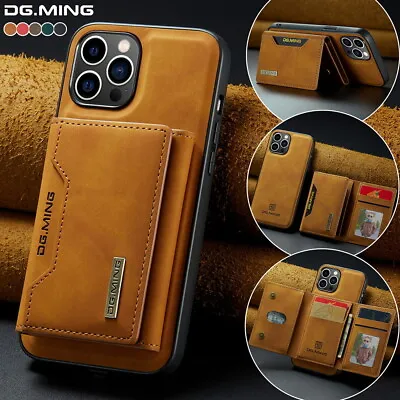 $8.79 • Buy For IPhone 14 13 12 11 7 8 SE XR XS Case Cover Magnetic Leather Wallet Card Slot