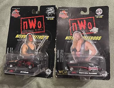 Vintage (LOT OF 2) NWO “NITRO-STREETRODS” 1:64 DIECAST CAR W/DISPLAY STAND Wcw • $19.99