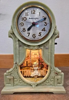 Mastercrafters Model 119 Green Onyx Swinging Girl Clock • $250