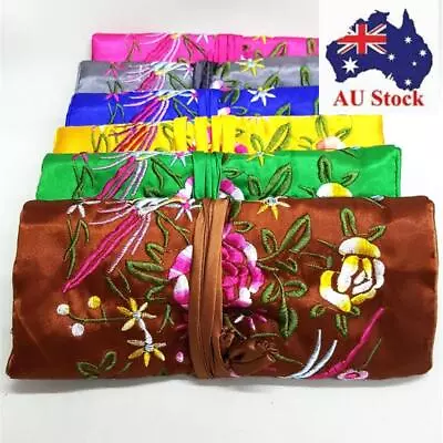 Oriental Silk Jewelry Pouch Brocade Storage Bag Travel Storage New Organizer • $16.60