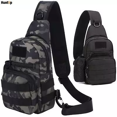 Tactical Military Molle Sling Bag Crossbody Chest Pack Outdoor Shoulder Backpack • $18.99