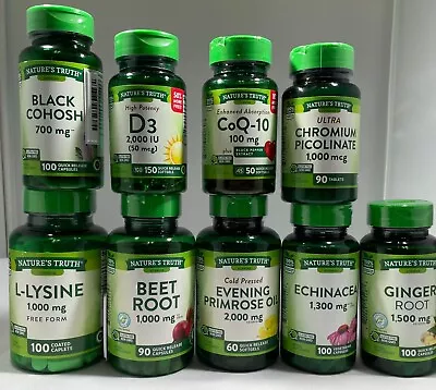 Nature's Truth Vitamins & Herbal Supplements Gluten Free/NON GMO - CHOOSE ITEM! • $13.95
