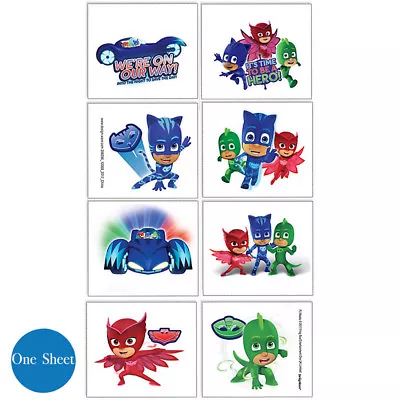 PJ Masks Party SuppliesTATTOOS SHEET Genuine Licensed  • $4.95