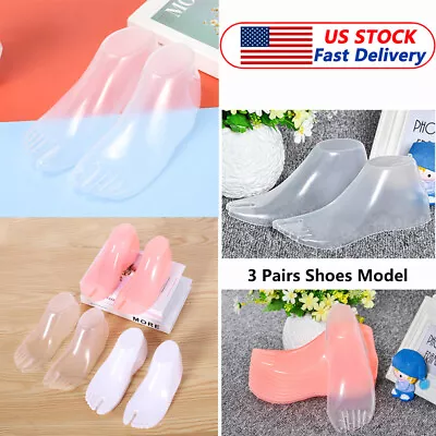 3 Pairs Women Feet/Foot Display Shoes Sock Plastic Mannequin Model Display Tools • $16.14