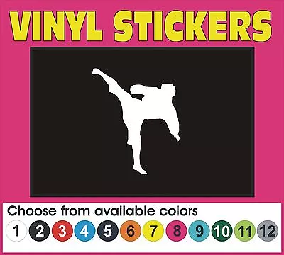 Karate MMA Martial Arts Kick Boxing Car Truck Window Vinyl Decal Sticker • $2.29