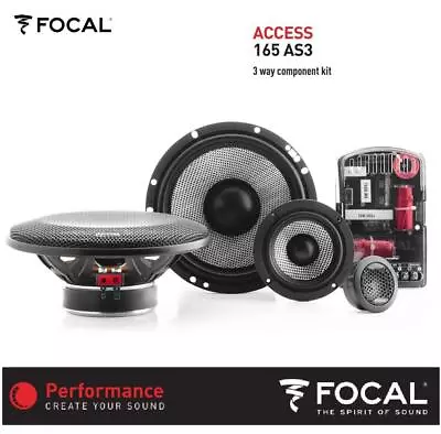 Focal 165AS3 165 CM (6.5  ) 3-Wege Combo Speaker Set 160 Watt Access Series • $280.59