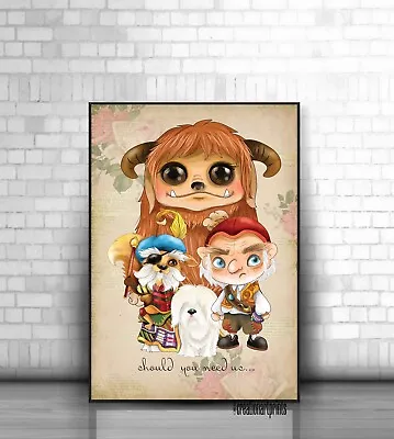 ART PRINT The Labyrinth Quote Illustration Wall Art Gift Decor David Bowie • £5.24