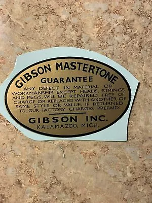 $360 • Buy Gibson Mastertone Banjo Label Kalamazoo, Mich
