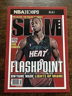 2021-22 Panini NBA Hoops Dwyane Wade SLAM Magazine Insert #87 Miami Heat SP • $5.51