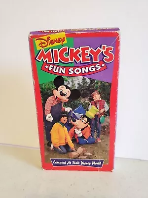 Sing Along Songs - Mickeys Fun Songs: Campout At Disney World (VHS 1994) • $7