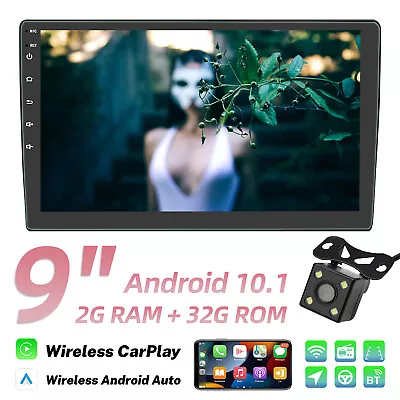9 Inch Android 10.1Car Stereo GPS Navigation Radio Double Din WIFI Touch Screen • $105.99