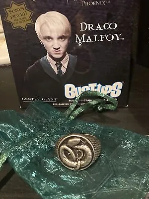 Wizarding Trunk Slytherin Malfoy Crest Ring Harry Potter Cosplay Draco Display • $44.99
