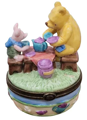 Disney Winnie The Pooh And Piglet Tea Party Trinket Box Midwest Cannon Falls • $35