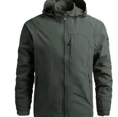 New Fashion Men's Waterproof Sport Hodded Jacket Spring/ Fall Casual Coats Gift • $39.49