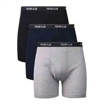 Men's 3 Or 6 Boxer Briefs Cotton Comfort Stretch Underwear Black S - 3XL • $15.99